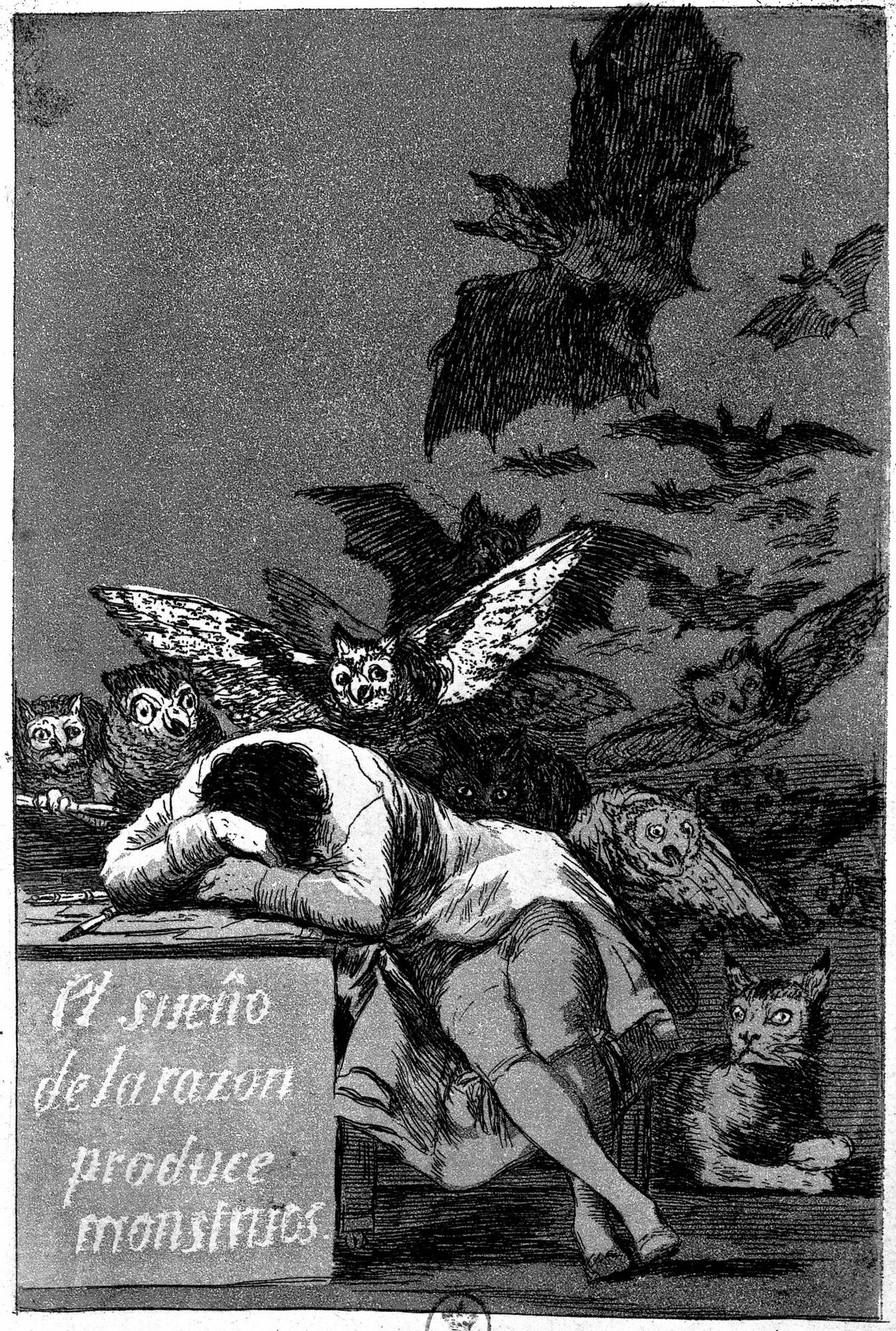 "Le sommeil de la raison engendre des monstres", Goya. [© Collection Roger-Viollet / Roger-Viollet via AFP]