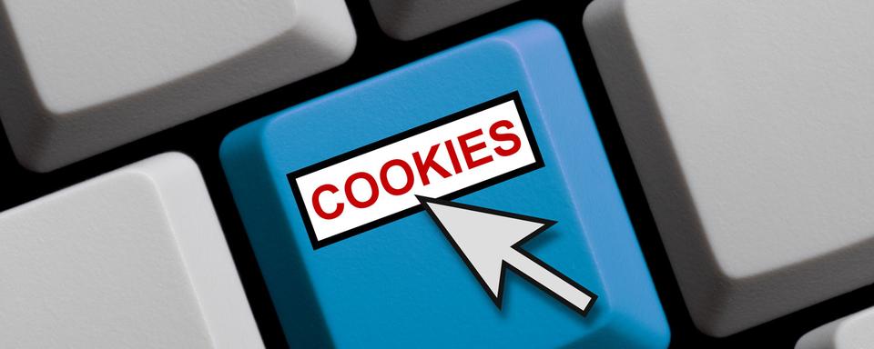 Gros plan sur une touche de clavier avec écrit "cookies". [Depositphotos - keport]