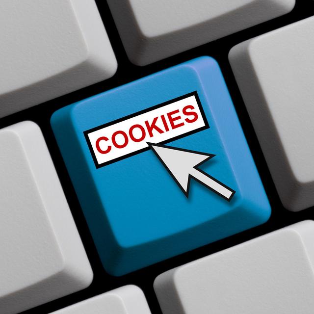 Gros plan sur une touche de clavier avec écrit "cookies". [Depositphotos - keport]