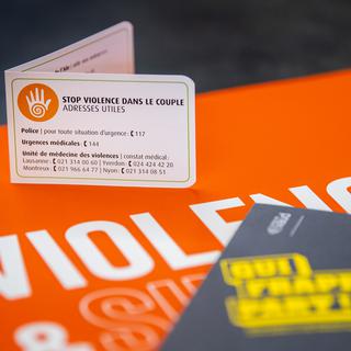 Le Zonta Club entame une campagne de sensibilisation aux violences faites aux femmes (image prétexte). [Keystone - Jean-Christophe Bott]