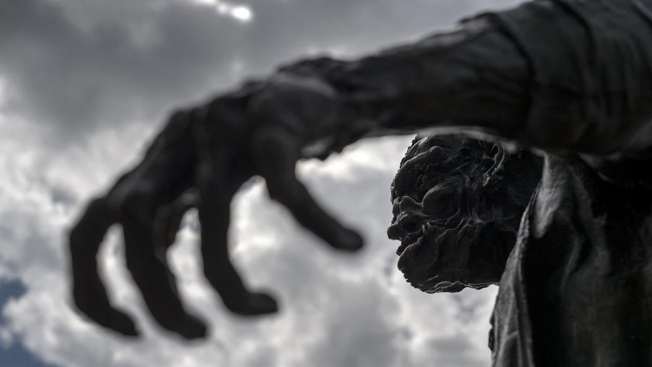 Statue de Frankenstein à Genève. [AFP - FABRICE COFFRINI]