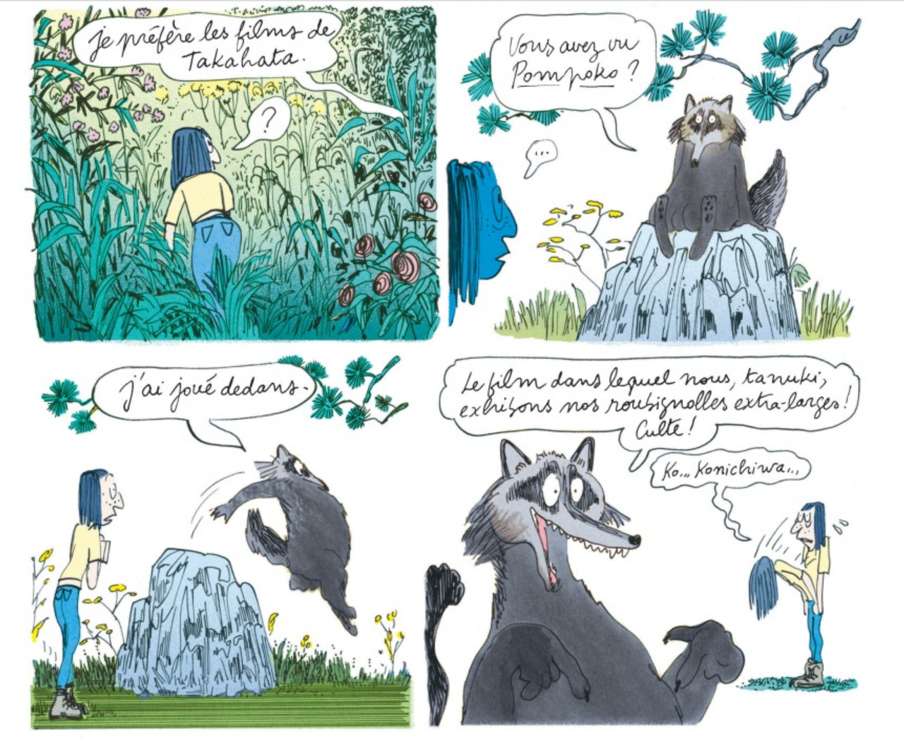 Extrait de la BD "La jeune femme et la mer" de Catherine Meurisse. [Éditions Dargaud]