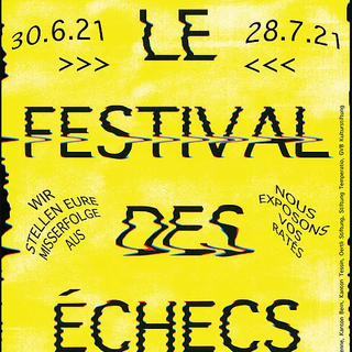 L'affiche du Festival des échecs. [www.espacelibre.art - Festival des échecs]