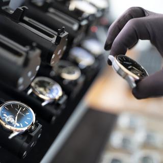 Les marques de luxe ont porté la reprise de l'industrie horlogère en Suisse. [Keystone - Gaëtan Bally]