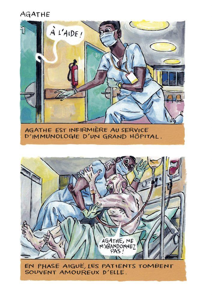 Une planche de la bande dessinée "Au suivant" de Noyau. [DR - Atrabile]