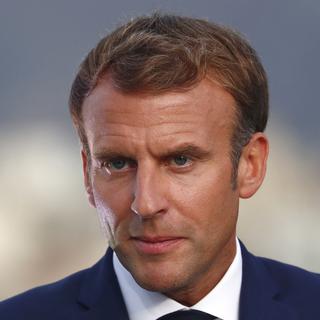 Emmanuel Macron. [Keystone - Guillaume Horcajuelo]