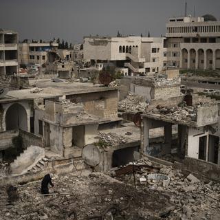 La Ville d'Idlib en mars 2020. [AP Photo/Keystone - Felipe Dana]