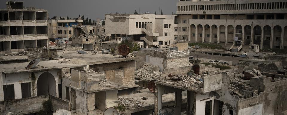 La Ville d'Idlib en mars 2020. [AP Photo/Keystone - Felipe Dana]