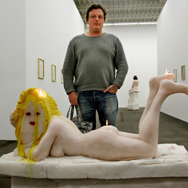 L'artiste contemporain suisse Urs Fischer à Berlin. [AP Photo/Keystone - Jan Bauer]
