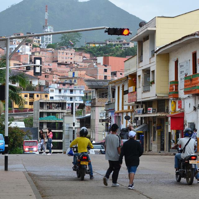 La ville colombienne d'Andes compte plus de 45000 habitants et se trouve au pied de la cordillères des Andes [RTS - Najet Benrabaa]