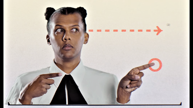 Extrait du nouveau clip de Stromae, "Santé". [© Mosaert Label 2021]