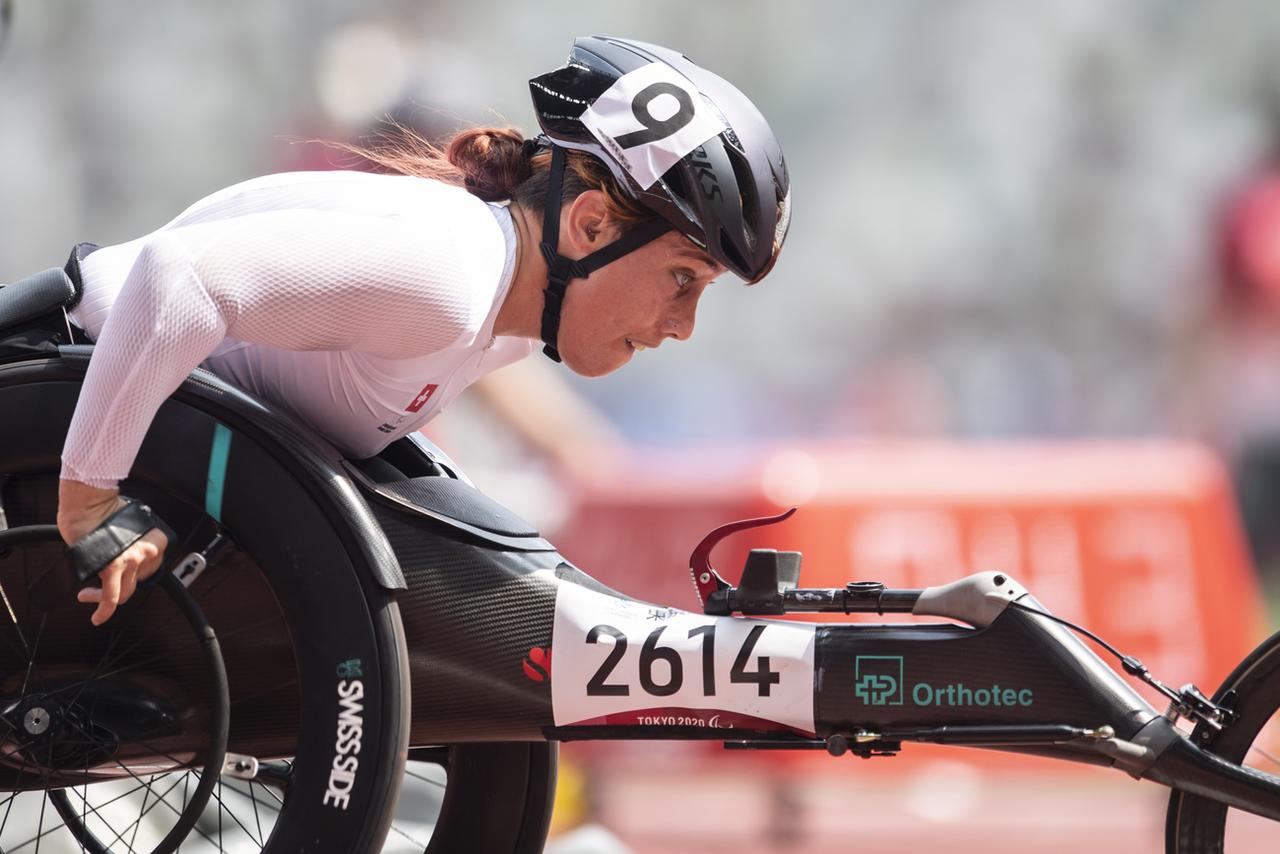 L'Argovienne Patricia Eachus a terminé dernière du 5000m. [KEYSTONE - Ennio Leanza]