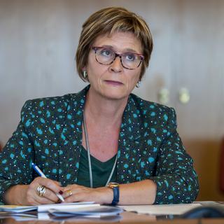 Frédérique Perler, maire de Genève. [Keystone - Martial Trezzini]