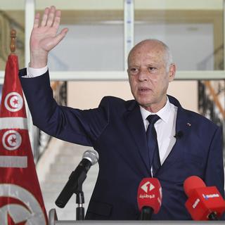 Le président Kais Saied a encore renforcé sa mainmise en Tunisie. [Keystone - Slim Abid]