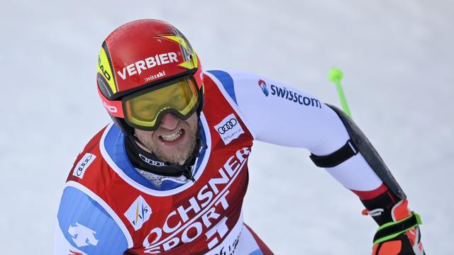 Murisier lors de la 1re manche du géant des finales de la Coupe du monde 2020-21 à Lenzerheide. [Gian Ehrenzeller]