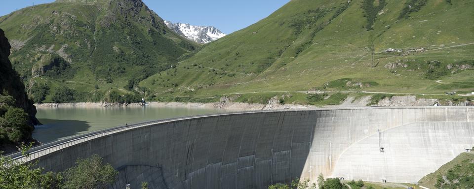 Le barrage des Toules sur la commune de Bourg-Saint-Pierre (VS). [Keystone]