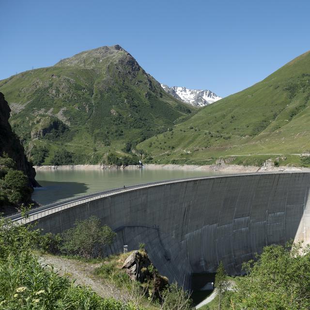 Le barrage des Toules sur la commune de Bourg-Saint-Pierre (VS). [Keystone]
