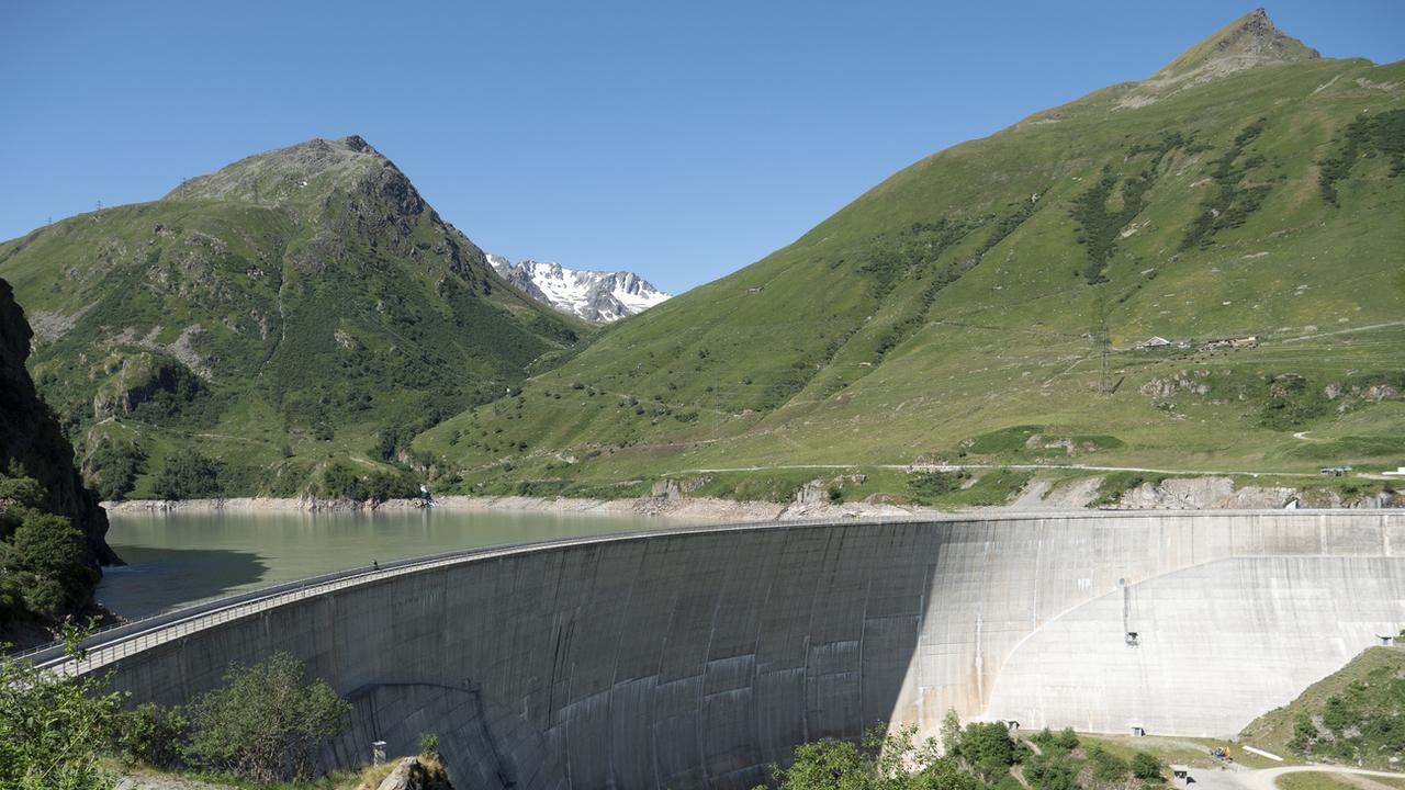 Le barrage des Toules sur la commune de Bourg-Saint-Pierre (VS). [Keystone]