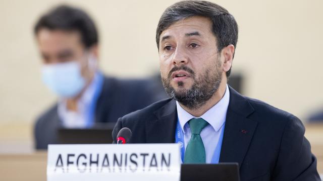 L’ambassadeur d'Afghanistan en Suisse Nasir Ahmad Andisha, également à la tête de la mission permanente d’Afghanistan à l’ONU. [Keystone - Salvatore Di Nolfi]