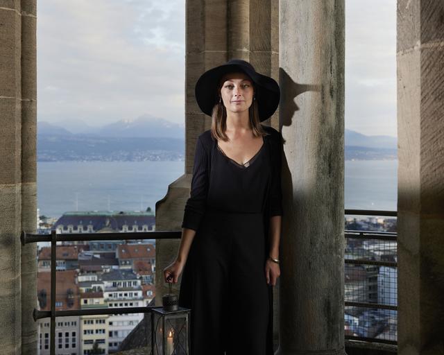 Cassandre Berdoz, guette auxiliaire de la Cathédrale de Lausanne. [VILLE DE LAUSANNE - NOURA GAUPER]