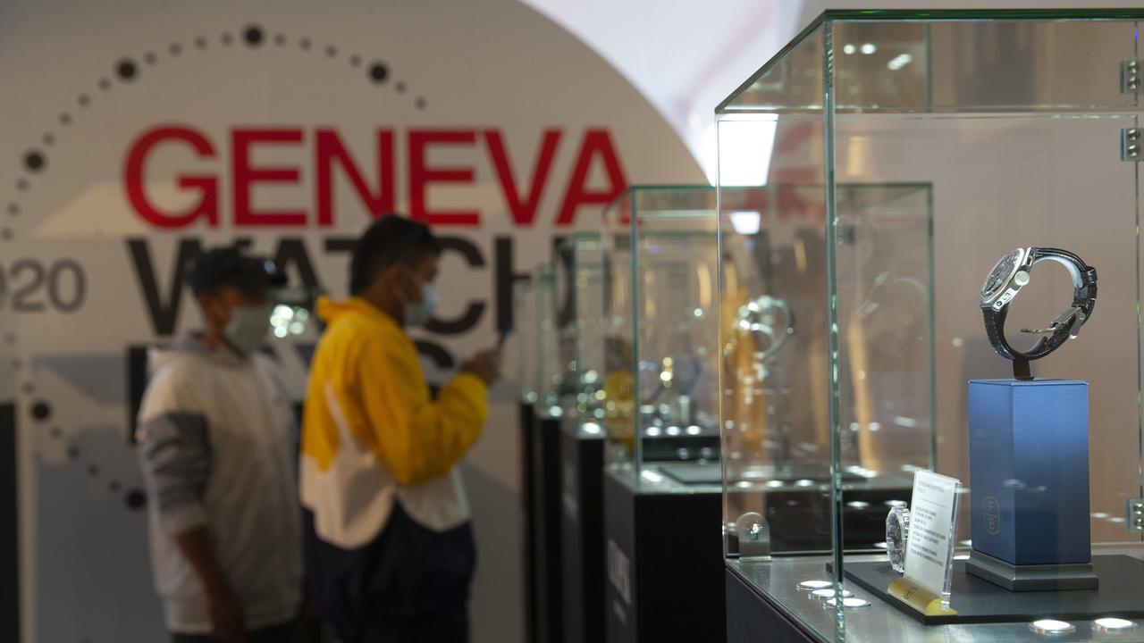 Le salon horloger Geneva Watch Days ouvre ses portes lundi dans un contexte de reprise, après une année 2020 très difficile pour l'industrie horlogère suisse en raison de la pandémie de Covid-19. [KEYSTONE - SALVATORE DI NOLFI]