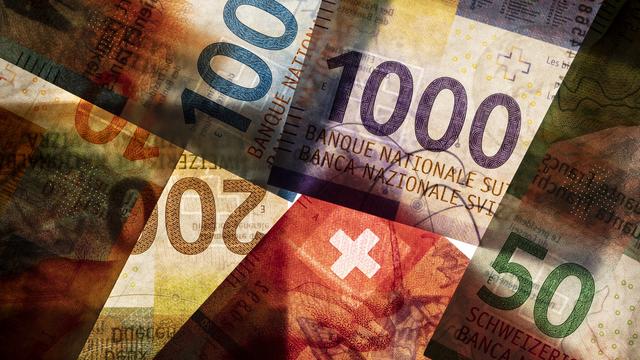 La neuvième série des billets de banque suisses. [Keystone - Gaëtan Bally]
