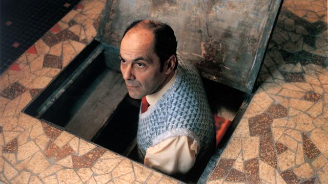 Jean-Pierre Bacri dans "Un air de famille", de Cédric Klapisch, en 1996. [AFP - JEROME PLON]