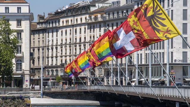 La Geneva Pride revient fin juin pour faire entendre ses revendications. [Keystone - Martial Trezzini]