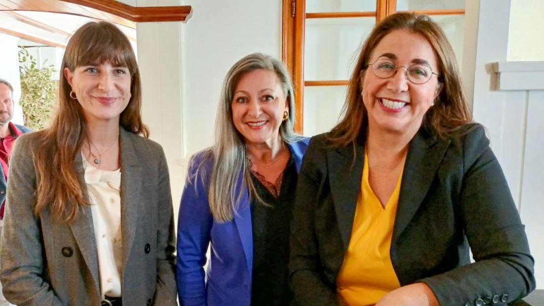 Rebecca Ruiz, Nuria Gorrite et Cesla Amarelle veulent rempiler au Conseil d'Etat vaudois. [Rebecca Ruiz sur Twitter]