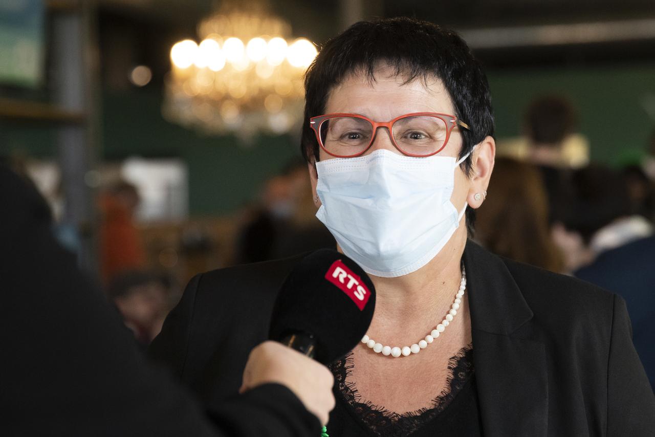 Sophie Ley, présidente de l'Association suisse des infirmières et infirmiers (ASI). [KEYSTONE - PETER KLAUNZER]