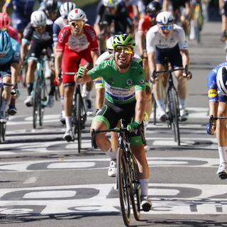 Mark Cavendish (vert) a égalé le record d'Eddy Merckx. [Thomas Samson]