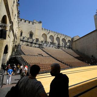 La Cour d'honneur du Palais des Papes à Avignon, haut lieu du festival de théâtre. [AFP - Nicolas TUCAT]