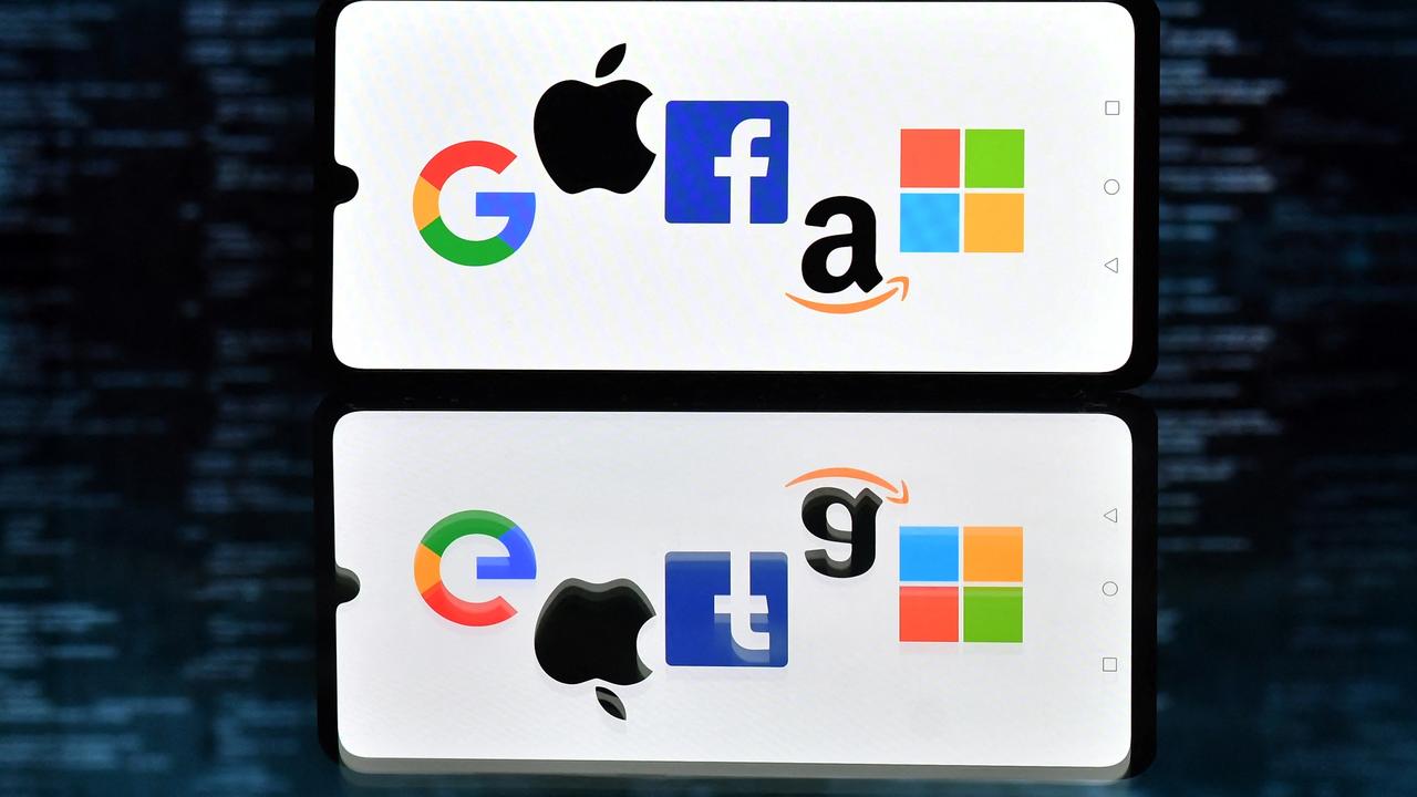Le monopole des "GAFAM" (Google, Amazon, Facebook, Apple, Microsoft). [AFP - Justin Tallis]