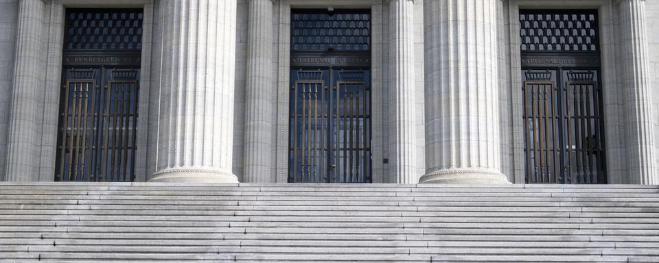 L'entrée du Tribunal fédéral à Lausanne. [Keystone - Laurent Gilliéron]