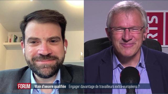 Débat entre Damien Cottier et Benjamin Roduit. [RTS]