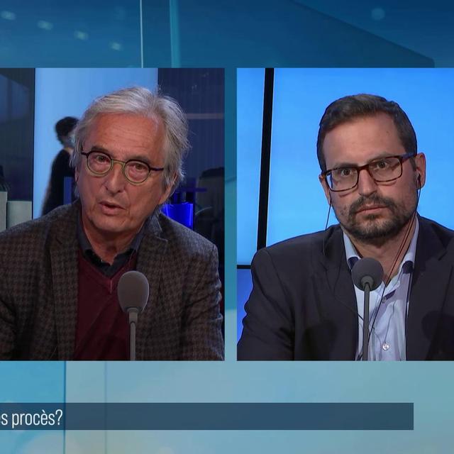 Débat entre Miriam Mazou, Vincent Maitre et Bertil Cottier. [RTS - RTS]