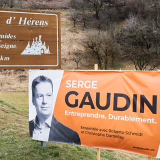 Le front commun menace directement le siège convoité par le PDC Serge Gaudin. [Keystone - Olivier Maire]