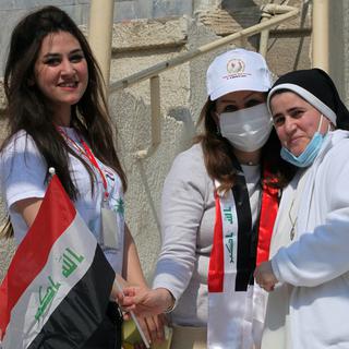 La visite du pape en Irak est attendue par la communauté chrétienne. [Keystone/AP Photo - Khalid Mohammed]
