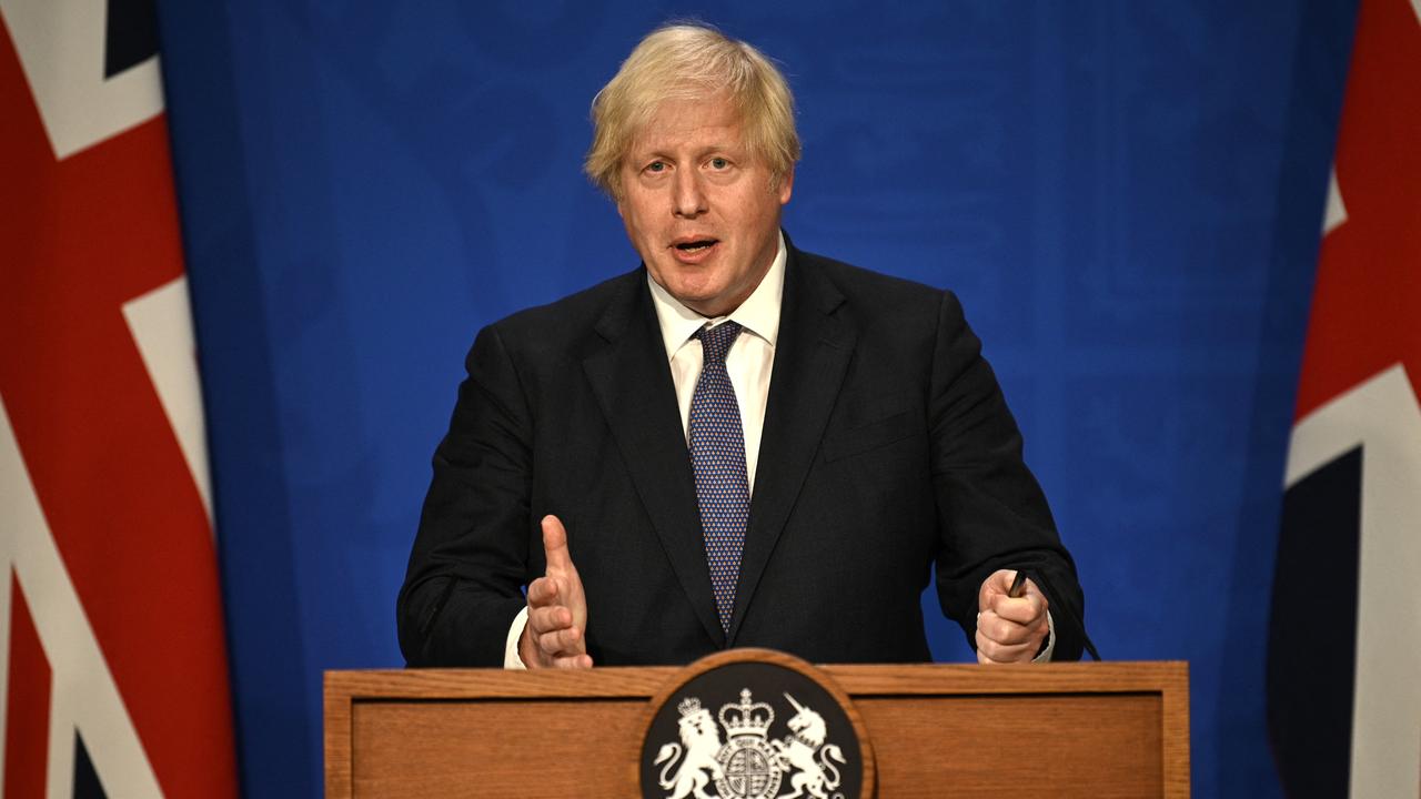 Le Premier ministre britannique Boris Johnson placé en isolement. [AFP - Daniel Leal-Olivas]