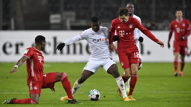 Breel Embolo (au centre) et Cie sont parvenus à vaincre l'ogre munichois. [Martin Meissner]