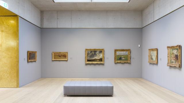 Des œuvres de la collection Emil Bührle, dans l'extension du Kunsthaus de Zurich. [KEYSTONE - CHRISTIAN BEUTLER]