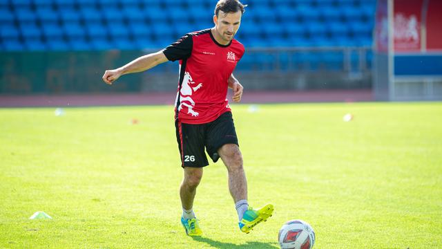 Michaël Perrier lors d'un entraînement avec le SLO. [Robert Hradil]