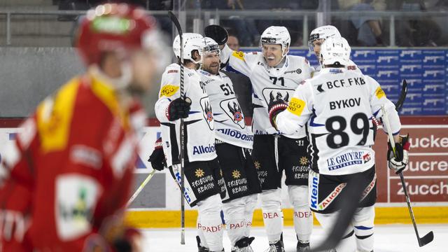 Le Fribourgeois Kilian Mottet a inscrit deux buts dans la victoire de son équipe. [Peter Klaunzer]