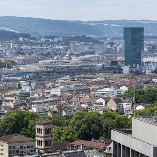 La ville de Zurich en juin 2018. [Keystone - Christian Beutler]