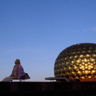Bhaga, ici près du Matrimandir, Auroville Inde. [DR - M. Girardin]