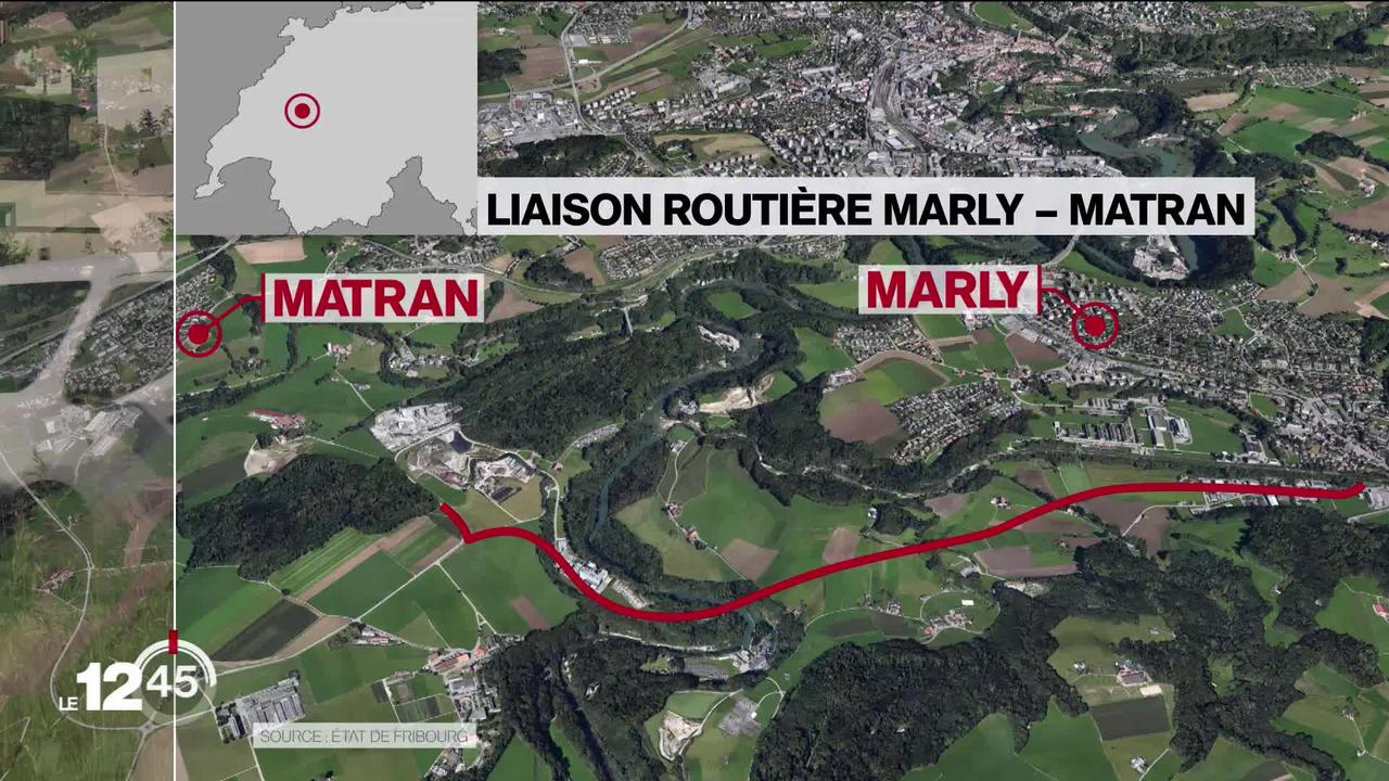 Le projet de route reliant les communes fribourgeoises de Marly et Matran génère un tollé.