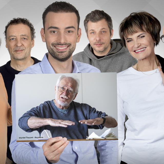 Les beaux parleurs du 18.04.2021: Suzette Sandoz, Michel Audétat, Jonas Schneiter, Nathanaël Rochat, Micheline Calmy-Rey, Carlos Henriquez et l'invité Jacques Dubochet. [RTS - Julien Audemars/Philippe Christin]