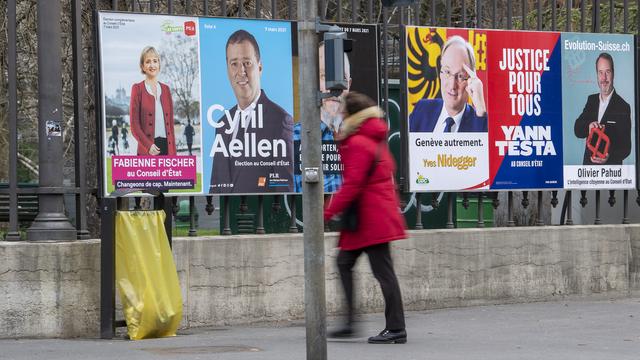 L'élection complémentaire du Conseil d'Etat à Genève [Keystone - Martial Trezzini]