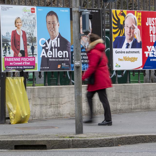 L'élection complémentaire du Conseil d'Etat à Genève [Keystone - Martial Trezzini]