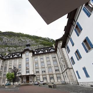 Le lycée-collège de Saint-Maurice sera racheté par l'Etat du Valais. [Keystone - Salvatore Di Nolfi]